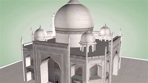 3d Model Taj Mahal Youtube