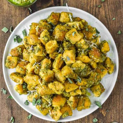 Sweet Potato Gnocchi With Pesto Recipe Chisel And Fork