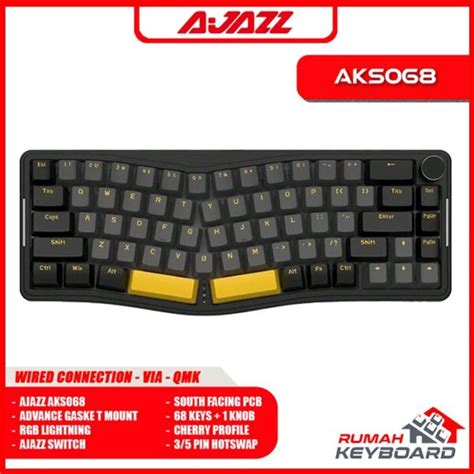 Mechanical Keyboard Ajazz Aks Alice South Gasket Via Rgb