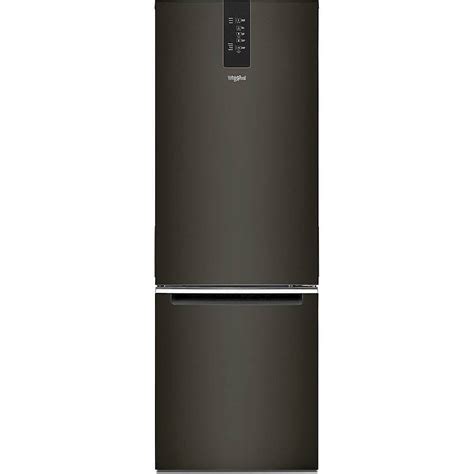 Whirlpool 12.7 Cu. Ft. Bottom-Freezer Counter-Depth Refrigerator Black ...