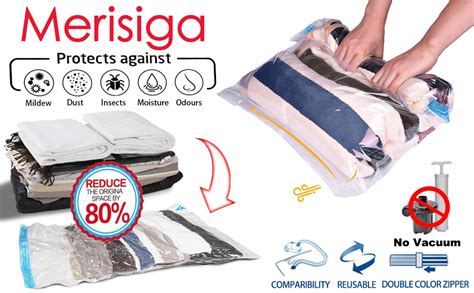 Amazon Merisiga Pack Travel Space Saver Compression Bags For