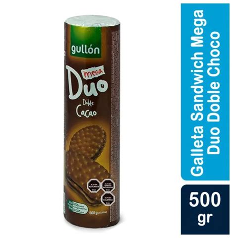 Gullon Mega Duo Sandwich Biscuits Double Chocolate 500g Lazada