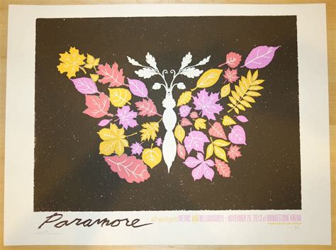 2013 Paramore - Nashville Silkscreen Concert Poster by Andrew Vastagh ...