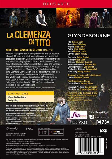 Wolfgang Amadeus Mozart La Clemenza Di Tito DVD Jpc