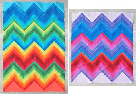 Zig zag quilt pattern - Geta's Quilting Studio