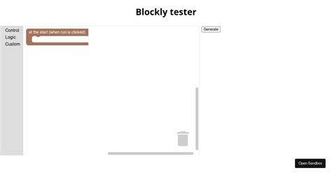 Blockly Examples Codesandbox