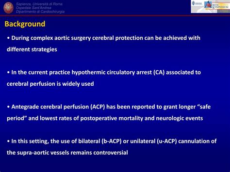 Ppt Unilateral Versus Bilateral Antegrade Cerebral Protection