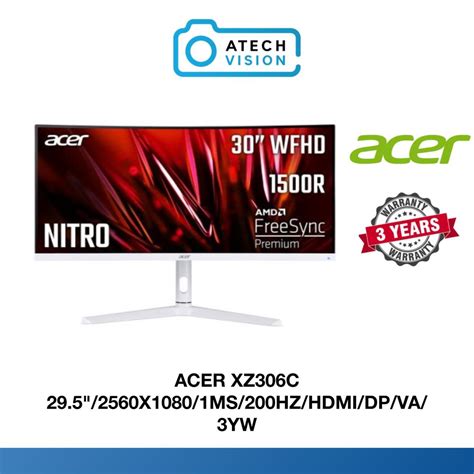 ACER Nitro XZ306C XZ306CX 29 5 UltraWide FHD 200Hz 1ms VRB