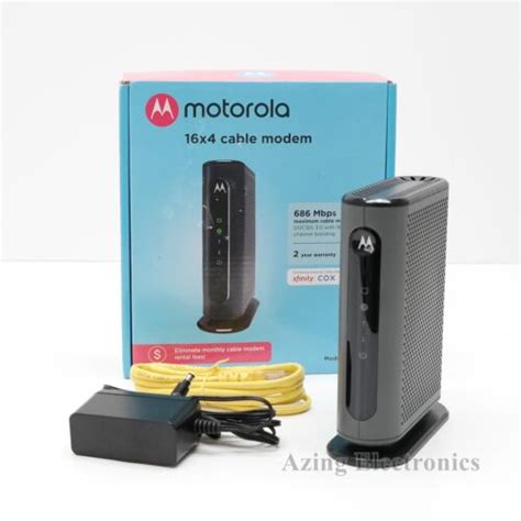 Motorola MB7420 16x4 DOCSIS 3 0 Cable Modem 855631006019 EBay