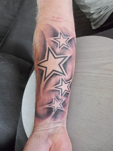 Star Tattoos On Forearm For Men