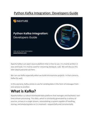 Python Kafka Integration: Developers Guide | PDF | Free Download