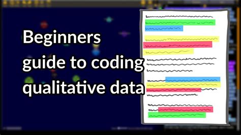 Beginners Guide To Coding Qualitative Data Youtube