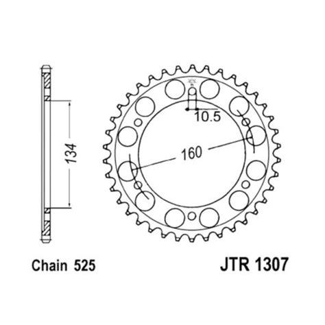 Corona Acciaio Jt Denti Jtr Zbk Per Honda Cbr Rr