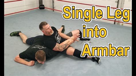 Single Leg Takedown Into Armbar Pro Wrestling Tutorials Wtyson Dux