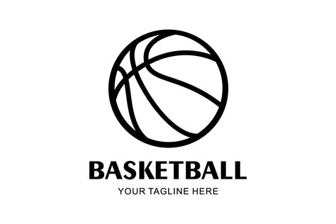 Black and White Logo - Basketball #27 Graphic by RANartLabs · Creative ...