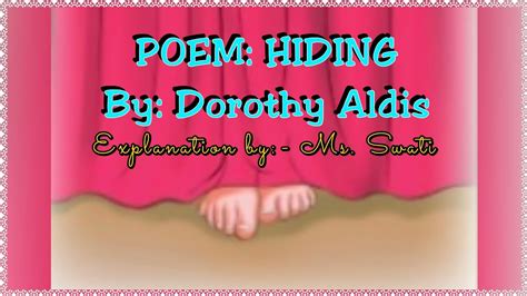 POEM HIDING By Dorothy Aldis YouTube