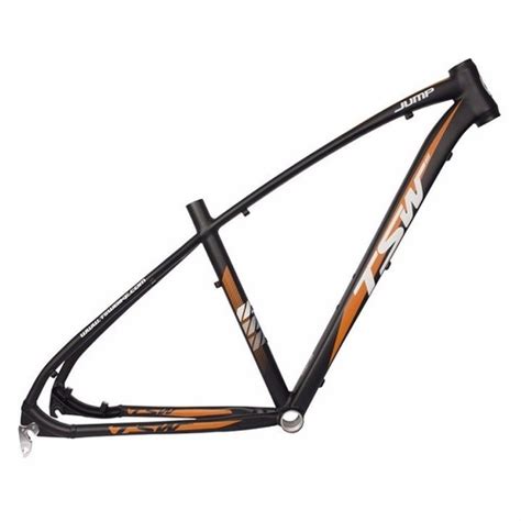 Quadro Tsw Jump Preto Laranja Aro Aluminio Mtb Xc Tam R