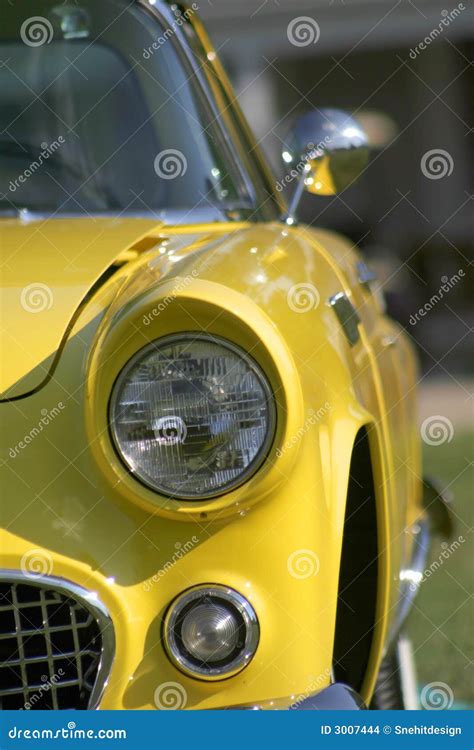 Yellow Classic Car Stock Photo Image Of History Color 3007444