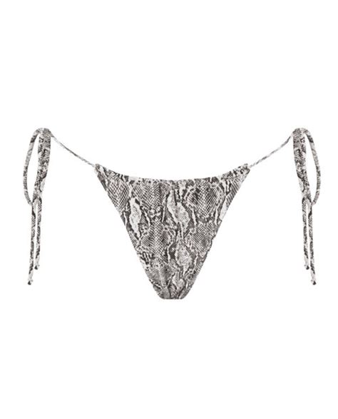 Snake Ruched Bikini Bottoms Ark Swimwear Buy Online