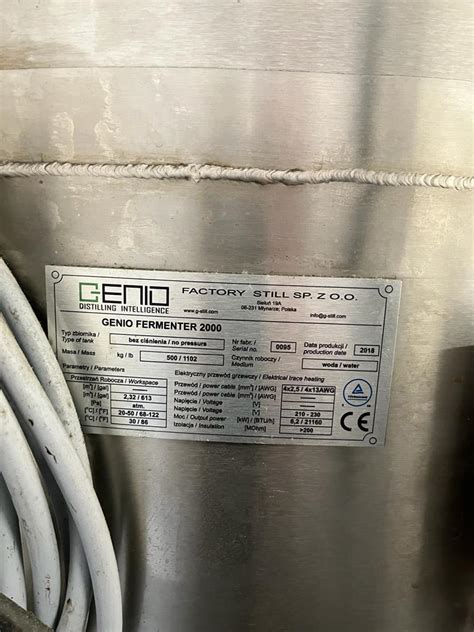 2 000 Litre Stainless Steel Fermenting Vessels SBS Ayrshire