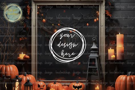 Halloween Frame Mockup Graphic By Thebest Mockup · Creative Fabrica