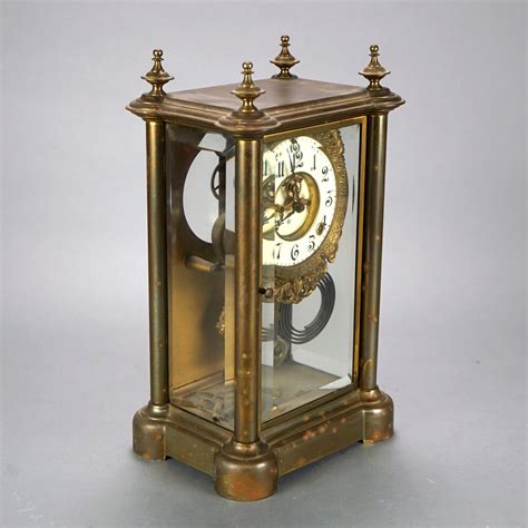 Antique Ansonia Crystal Regulator Mantle Clock Circa 1900 At 1stdibs Ansonia Mantle Clock