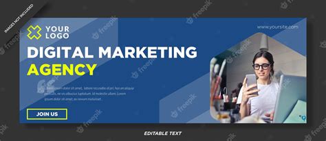 Premium Vector Digital Marketing Agency Facebook Cover Design