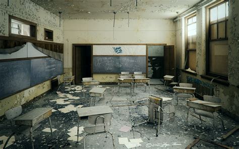 Abandoned Classroom by DelphiaHT on DeviantArt