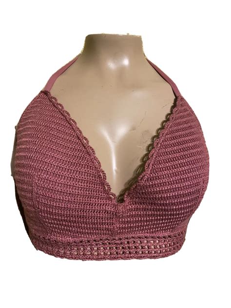 Womens Shade And Shore Crochet Light Lift Bikini Top Gem