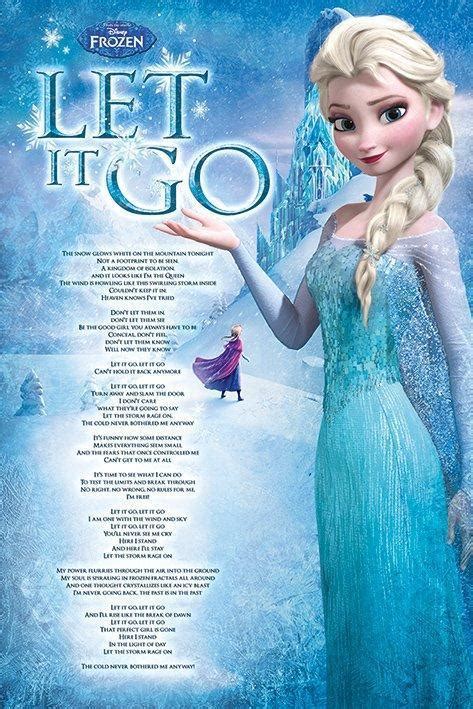 Frozen Let it Go Lyrics Maxi Wall Poster (273) | at Mighty Ape NZ