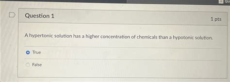 Solved Question 11 PtsA Hypertonic Solution Has A Higher Chegg