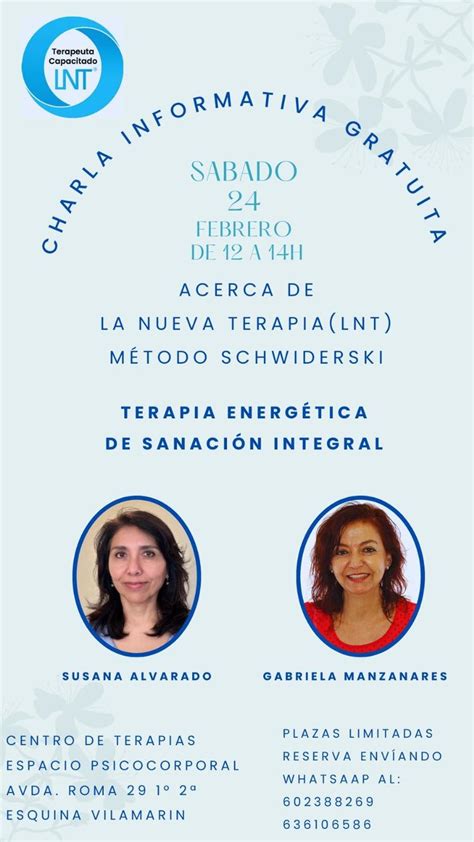 CHARLA GRATUITA de Terapia Energética Integral LNT la nueva terapia