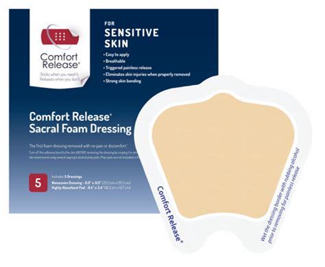 Comfort Release Border Sacral Foam Dressings Medcoamerica