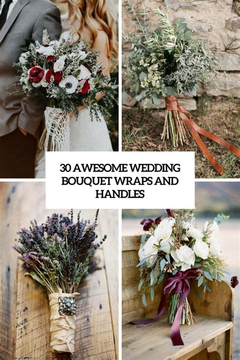 30 Awesome Wedding Bouquet Wraps And Handles - Weddingomania