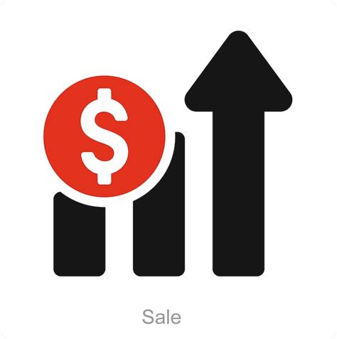 Premium Vector Sale And Growth Icon Concept