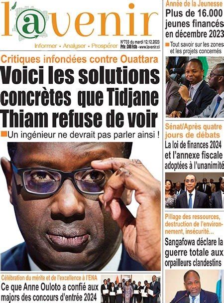 Titrologie D Cembre Revue De La Presse Ivoirienne Guikahu S