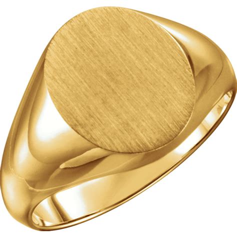 14k Gold Monogram Signet Ring For Men | Literacy Basics