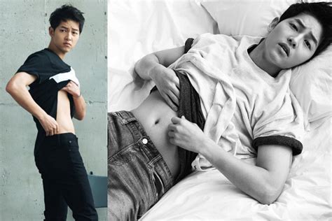 Tak Punya Six Pack Song Joong Ki Pede Pamer Perut Gembul Di Majalah