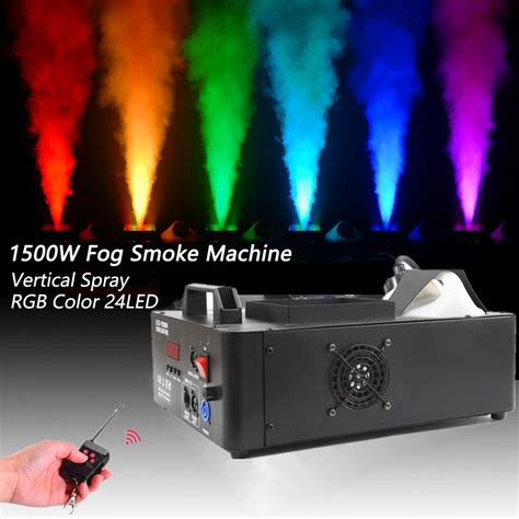 W Vertical Smoke Machine With Rgb X W Led Lights Dmx Wrieless