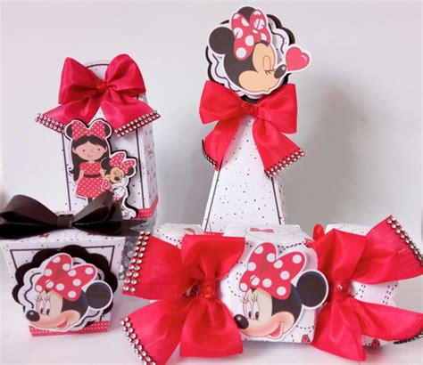 Kit Papelaria Personalizada Minnie Vermelha No Elo7 Atelie Flores E