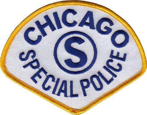 Chicago Special Police Shoulder Patch Supervisor Teardrop Chicago