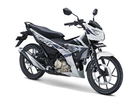 Suzuki Satria F Warna Brilliant White Putih Sepeda Motor Kendaraan