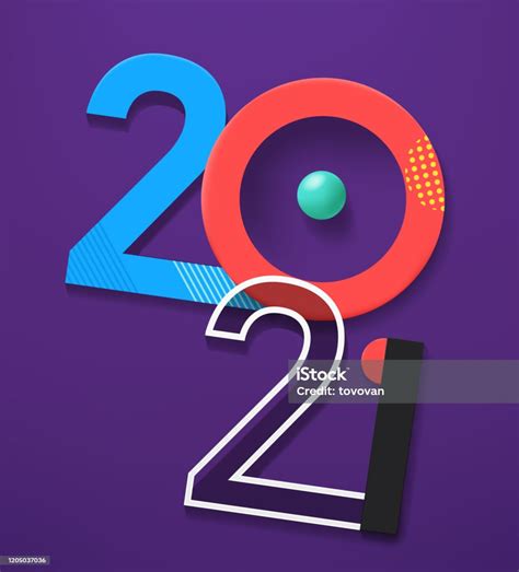 2021 년 새해 개념 벡터 컴포지션 2021년에 대한 스톡 벡터 아트 및 기타 이미지 2021년 새해 0명 Istock