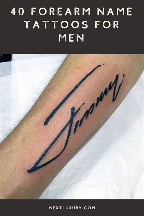 40 Forearm Name Tattoos For Men [2024 Inspiration Guide] Names