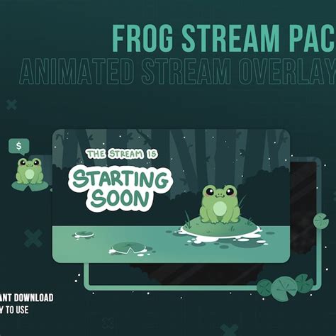 Frog Twitch Overlay Etsy