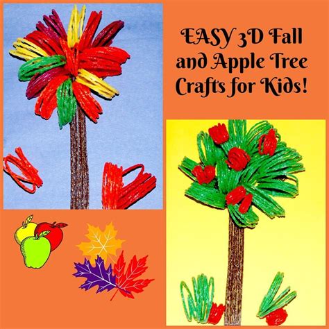 Easy 3D Fall and Apple Tree Crafts for Kids with Wikki Stix | Wikki Stix