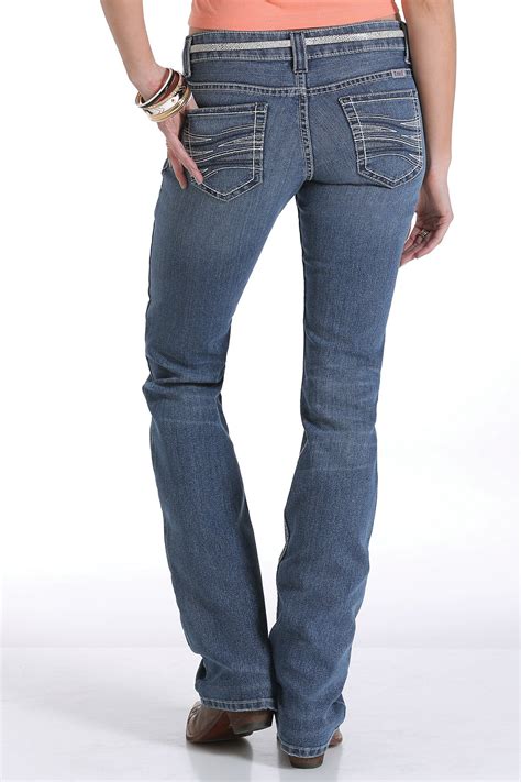 Womens Low Rise Blake Jean Med Stonewash