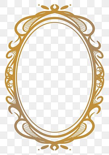 Gold Oval Frame Png Tạo Khung Hình Ovan Vàng Chất Lượng Cao