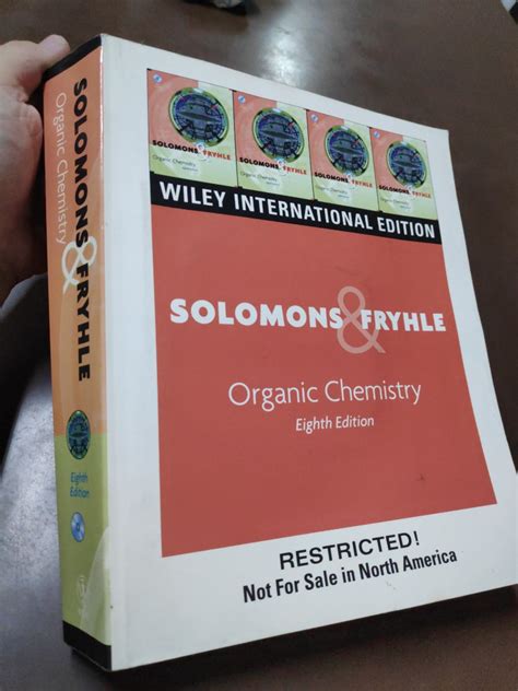 Freeshipping Organic Chemistry Th Edition By Solomons Fryhle