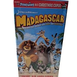 Madagascar Vhs Tape Dreamworks Late Release Oop Rare Sticker On